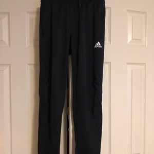 Adidas black straightleg sweatpants